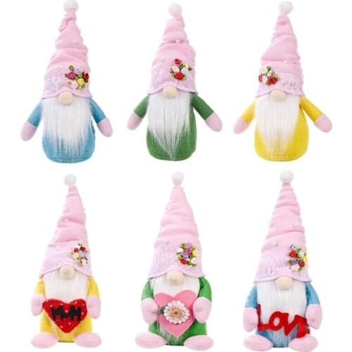 Mothers Day Flower Gnome Tomte Swedish Nisse Scandinavian Elf Dwarf Farmhouse