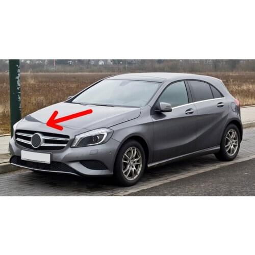 For Mercedes w176 Bumper Star Emblem Front Hood Star Badge A Class 2013-2018 Aftermarket A1298880116