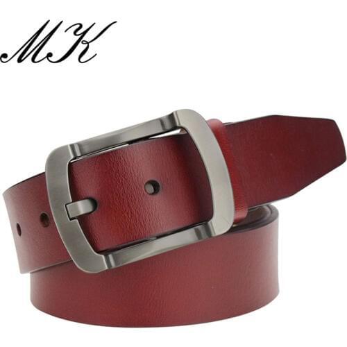 Second Layer Leather Belts for Men Luxury Brand Strap Male Vintage Jeans Belts Pin Buckle Designer Belt Men High Quality