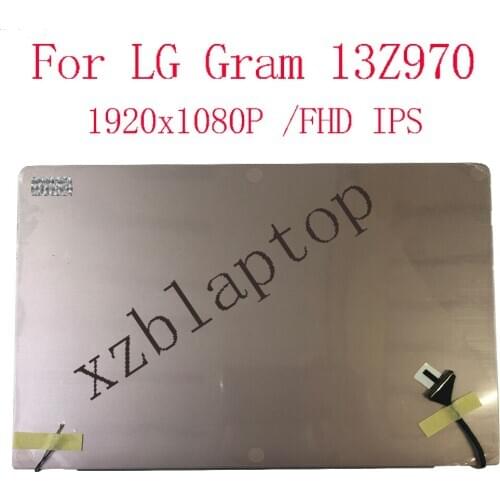 NEW 13.3 FULL SET LCD DISPLAY FOR LG GRAM 13Z970 FULL HD IPS SCREEN PINK/DARK SLIVER/WHITE LP133WF4SPC1 AB COVER CAMERA A