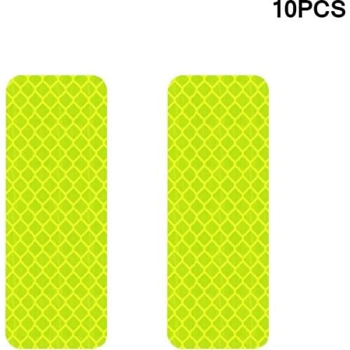 10pcs Bicycle Reflector Fluorescent MTB Bike Cycling Wheel Rim Reflective Stickers Decal Accessories
