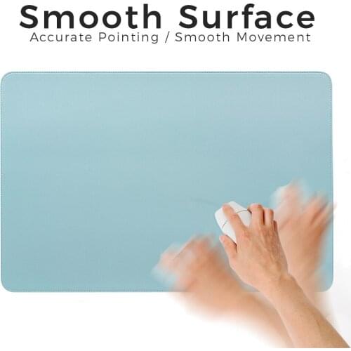 Portable Large Mouse Pad Gamer Waterproof PU Leather Suede Desk Mat Computer Mousepad Keyboard Table Cover for Dota