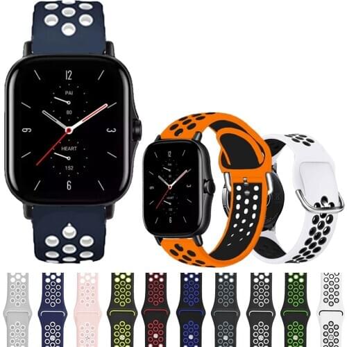20MM Silicone Straps For Xiaomi Huami Amazfit GTS 2/GTS2 Mini GTR 42MM Smart Watch Band Replace Strap For Amazfit Bip/Bip S U