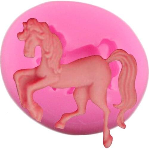 Horse Silicone Mold Chocolate Gumpaste Moulds Cupcake Topper Fondant Molds DIY Cake Decorating Tools Candy Resin Clay Mould