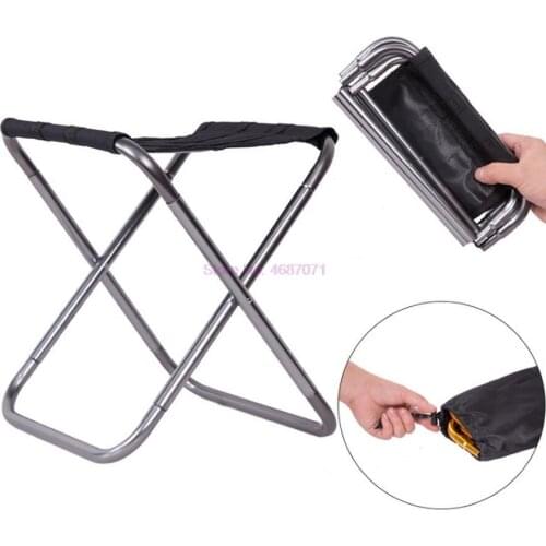 100pcs Folding Fishing Chair Lightweight Picnic Camping Chair Foldable Aluminium Cloth Outdoor Portable Easy To Carry Chair