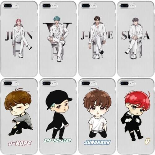 TAEHYUNG NAMJOON HOSEOK JIN YOONGI JIMIN JUNGKOOK Cover Case for Xiaomi Redmi Note 9 9S 9A 9C 8T 8 7 6 5 4 Pro Max Prime