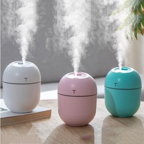 Mini Ultrasonic Air Humidifier Household Moisturizing Spray USB Student Dormitory Home Car Humidification Aromatherap with LED