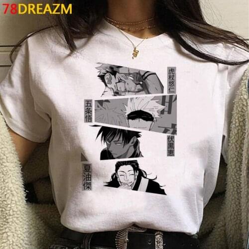 Jujutsu Kaisen t shirt top tees male kawaii couple graphic tees couple clothes 2021 top tees tumblr aesthetic