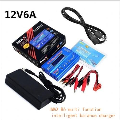 IMAX B6 80W Battery Charger Lipo NiMh Li-ion Ni-Cd Digital RC IMAX B6 Lipro Balance Charger Discharger + 15V 6A Adapter