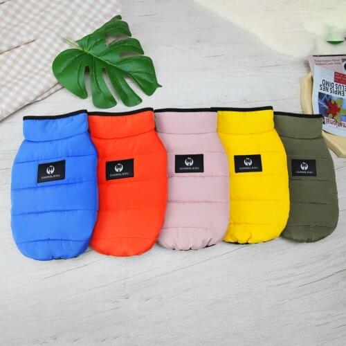 Winter Fleece Dog Vest Clothes Warm Button Dog Water Resistant Small Medium Dog Jacket French Bulldog Chihuahua Coat Clothing