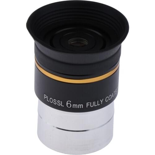 1.25" Inch 31.7mm PLOSSL 6mm Eyepiece Lens For Astronomical Telescope Kit