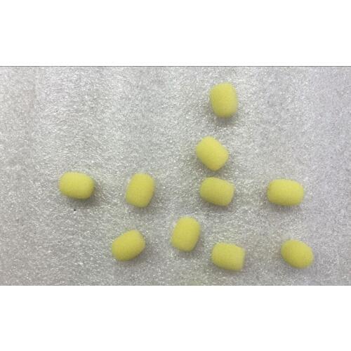 10 Mini Beige microfono Foam Windshields Foam for Headset Microphone
