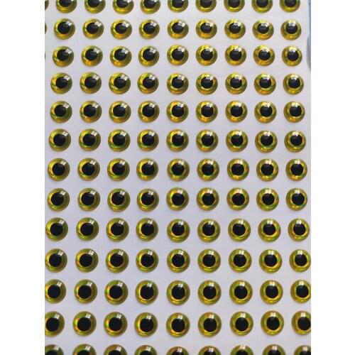 3mm 4mm 5mm 6mm 7mm 8mm Chartreuse 3D Soft Holographic Eyes Fishing Lure Eyes Crankbait Eyes DIY Crafts Dolls