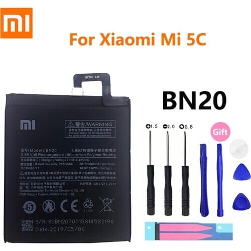 Xiao Mi Original Phone Battery BN20 For Xiaomi 5C Mi5C M5C High Quality 2810mAh Phone Replacement Batteries