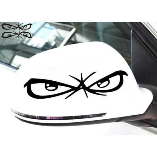 Car Stickers Eagle Eyes Funny Creative Decals For Rearview Mirrors Vinyls Auto Tuning Styling 16x4cm Duad D10