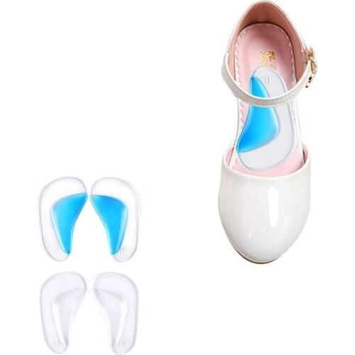 Kids Orthotic Insole Arch Support Silicone Children Insole Flat Foot Flatfoot Corrector Shoe Cushion Insert Gel orthopedic pad