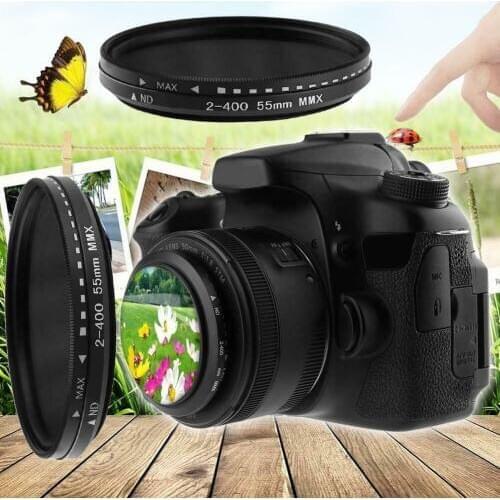 Camera Lens Fader Variable ND Filter Adjustable ND2 to ND400 Neutral Density for Camera Lens Cameras Len Accessories