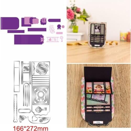 Square Round Strip Heart Flower Layered Hollowed Frame Metal Cutting Dies DIY Handcraft Cards New Stencils Scrapbook Craft Album