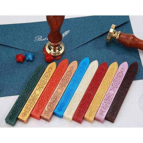 Retro Lacquer Strip Wax Customs Document Envelope Seal Wedding Invitation Wax Stamp For Important Documents Personal Tokens