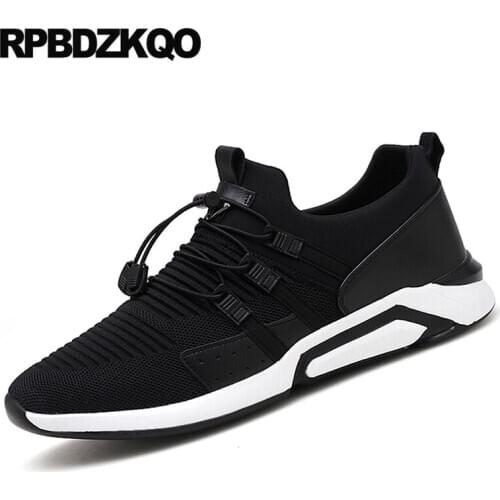 Summer breathable mesh casual shoes sneakers 2019 48 flats 13 designer black plus size lace up trainers comfort rubber sole men