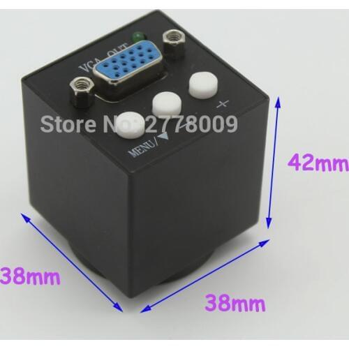 Free Shipping New Mini 2.0MP 30fps Industrial Digital Electron Microscope Camera VGA Output Laboratory Motherboard Repair