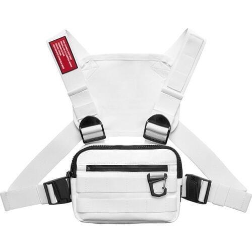 Trendy Chest Rig Bag for Men Women Outdoor Streetwear Hip Hop Chest Bags Men Disco Tactical Vest Small Square Chest Packs New