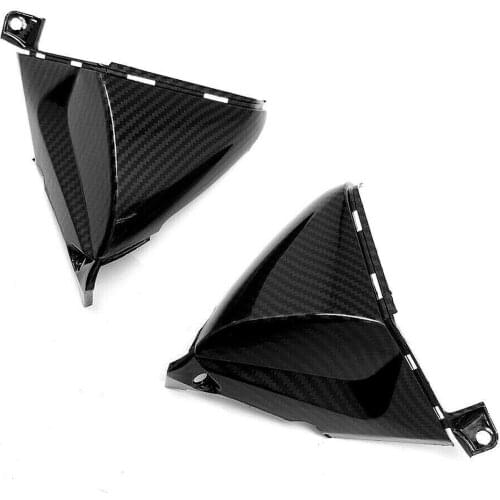 Carbon Fiber Pattern Headlight Front Cover Plastic Fairings Trim for 07-12 Honda Cbr 600rr F5