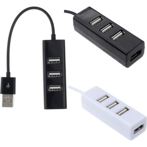 Hot Brand Mini USB 2.0 Hi-Speed 4-Port Splitter Hub Adapter For PC Computer