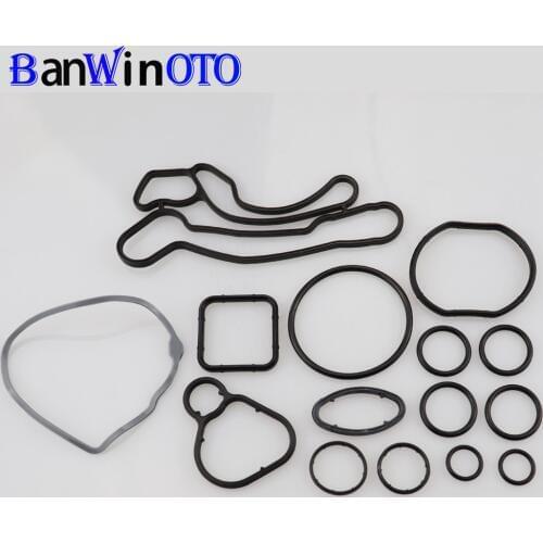 Engine Oil Cooler Repair Set of Heat Exchanger Gasket For Chevrolet Cruze Opel Orlando Astra 93186324 55353322 55353320 55355603