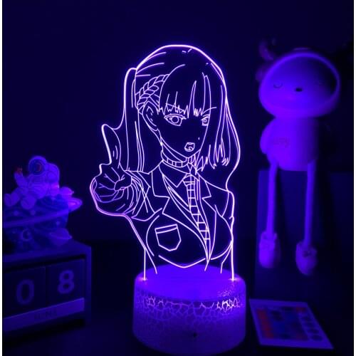 3D LED Lamp Anime Your Turn To Die Night Light Shin Tsukimi Figure for Bedroom Decor Nightlight Manga Birthday Gift Dropshipping