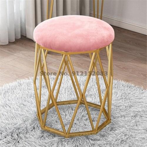 Dressing stool makeup chair net red ins chair dressing table Nordic light luxury style bedroom dressing table stool makeup stool
