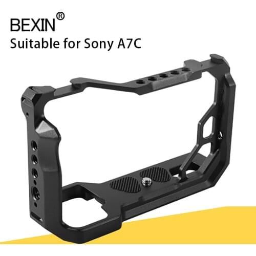 BEXIN Aluminum Alloy Rabbit Cage Protective Cover Accessories Suitable For Sony A7C SLR Camera All-round Protection Camera Cage
