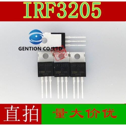 10PCS IRF3205PBF field-effect tube used in inverter and other 55V 110A 200W IRF3205 in stock 100% new and original