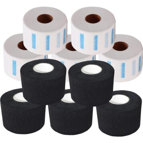 5x Neck Ruffle Roll Paper Neck Covering Haircut Collar Salon Tool Accessory