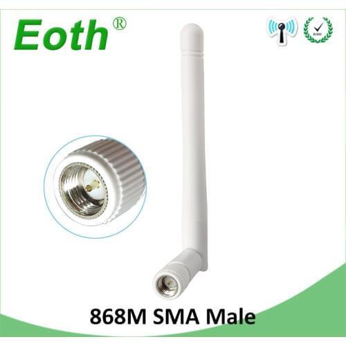 GSM 868MHz 915MHz antenna 3bdi SMA Male Connector GSM antena 868 MHz 915 MHz antenne white small size antennas for Lorawan