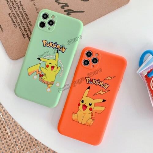 Pokemon Phone Cases for Huawei P30 P40 P20 P20 Pro IPhone 11 6 6S XSMAX 11pro X XS XR 7Plus 8Plus Cute Anime Pikachu Soft Covers