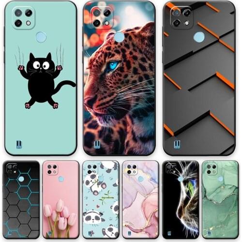 For Realme C21 Case 6.5" Fundas on Realme C21 Soft Silicone Cover For Realme C21 TPU Fashion Phone Case For OPPO Realme C21 c21