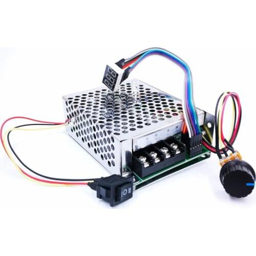 Digital Display 0~100% adjustable DC 10-50V 40A DC Motor Speed Controller PWM 12V 24V 48V 2000W MAX 60A Reversible