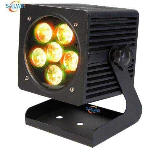 Cheap Waterproof IP65 Battery Rechargeable Powered APP WIFI LED Par Light DJ Mobile Freedoom LED Stage Lighting For Evnet Party