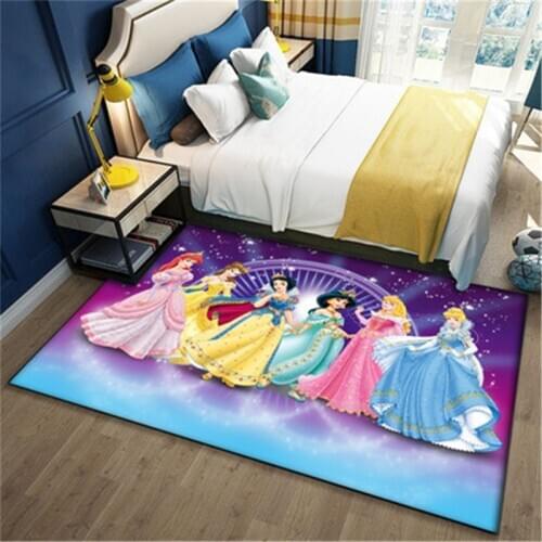 Disney Rug 80x160cm Kids Playmat Washable Carpet Rug for Living Room Washable Modern Printing Geometric Floor Rug Carpet