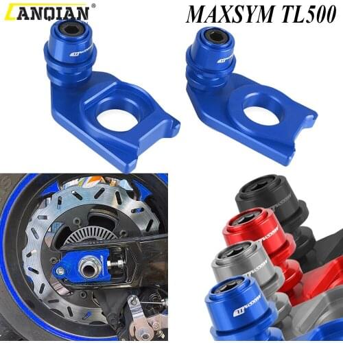For SYM MAXSYM TL 500 TL500 2020-2021 Motorcycle Chain Adjustment Block Swingarm Spools Rear Wheel Sliders Axle Stand Hook Set