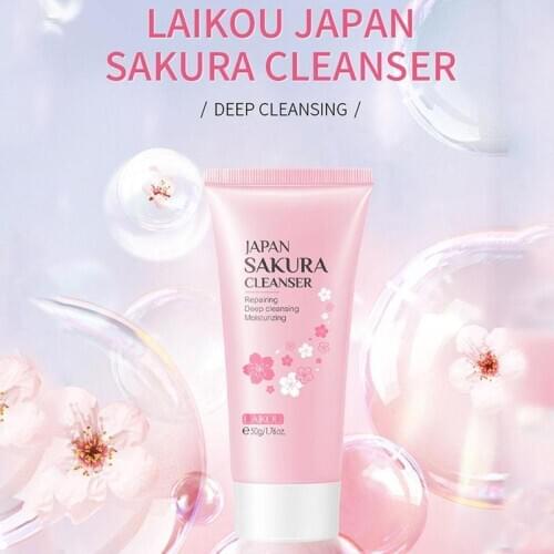 100G Cherry Blossoms Essence Deep Cleansing Care Oil Control Ance Treatment Blackhead Removal Moisturizing Skin