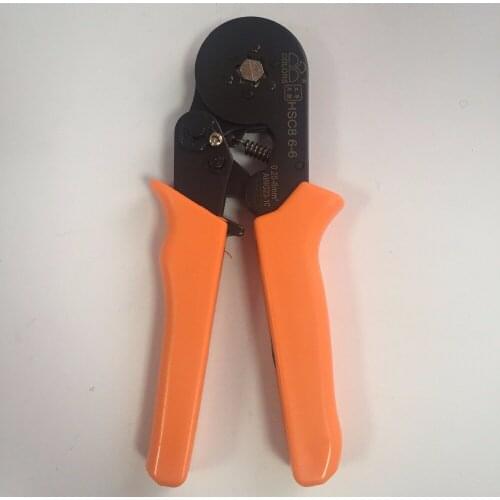 HSC8 6-6 MIni Self-Adjustable Crimping Plier Crimper Wire Ferrule For Insulated Terminals Cable End-sleeves 0.08-6.0mm2 AWG24-10