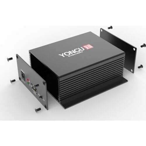 J26 97W-40.5H Customized Anodized Extruded Sandblast Aluminum Industrial PCB Enclosure with Flange