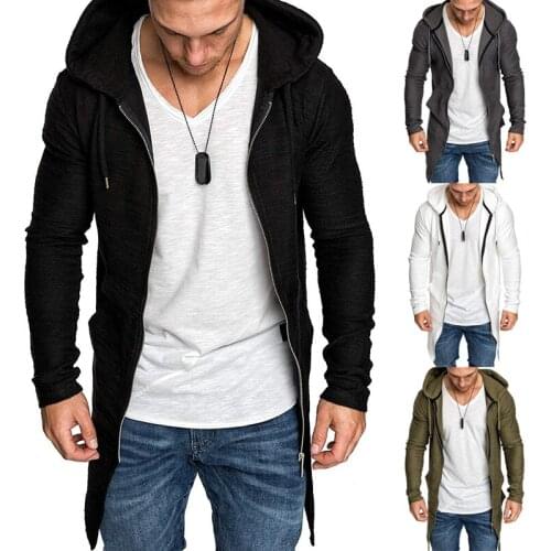 Men Jackets Hoodies Coats Casual Zipper Sweatshirts Male Tracksuit Fashion Autumn Long Sleeve Pullover Trench Clothes Tops