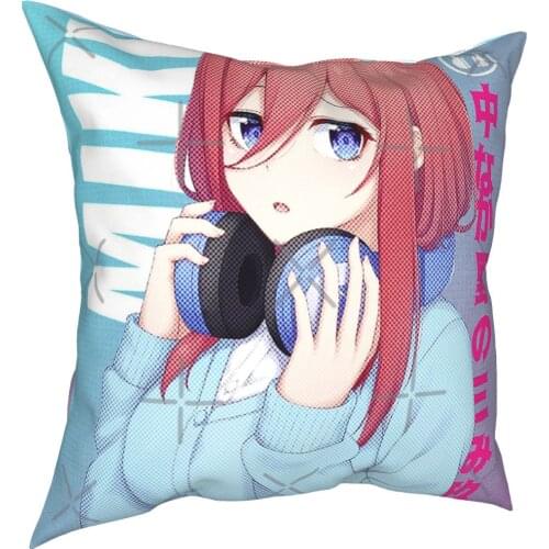 Miku Nakano Waifu Pillow Case Cover Cushions Salon Princess Cushion Cushion Cover 50 X 50