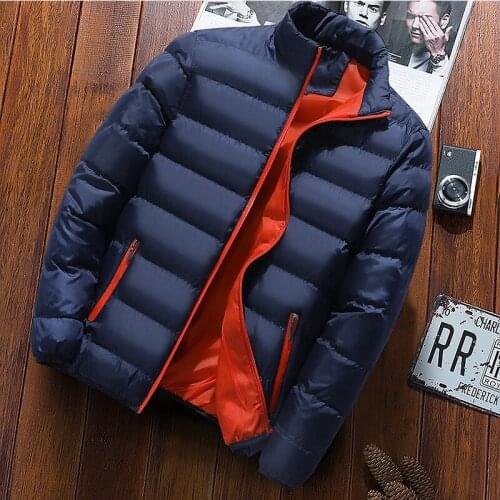 2021 Fashion Winter Thicken Jacket Mens Casual Warm Jacket Fashion Thin Jacket Mens High Quality