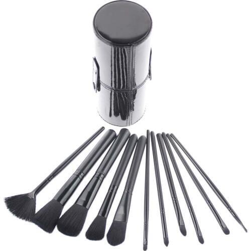 11Pcs/Set Best Rated Great Low Price Cool Popular Recommended Travel Makeup Cosmetic Brush Set With Cylinder Case Holder