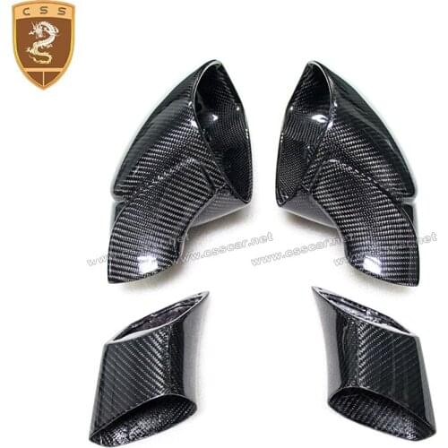 For Ferrari 488 GTB Type Dry Carbon Fiber Side Mirror Cover (Replacement )kit