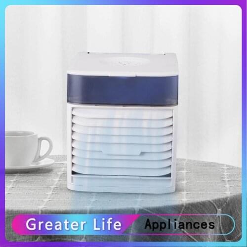 Mini Desktop Air Cooler USB UV Light Portable Water Cooling Fan for Office Home Chargable Personal Mini Desktop Air Cooler